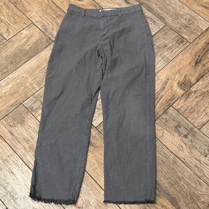 Frank & Eileen Kinsale Italian Performance Pant raw hem Cotton grey size 4